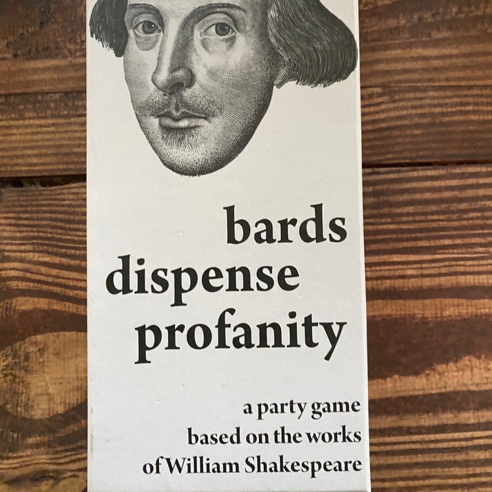Bards Dispense Profanity card game